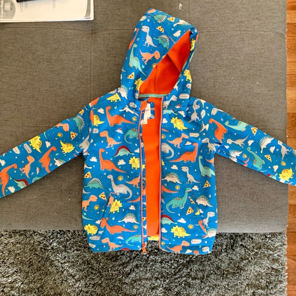 Cat and Jack boys lined raincoat dinosaur size 6